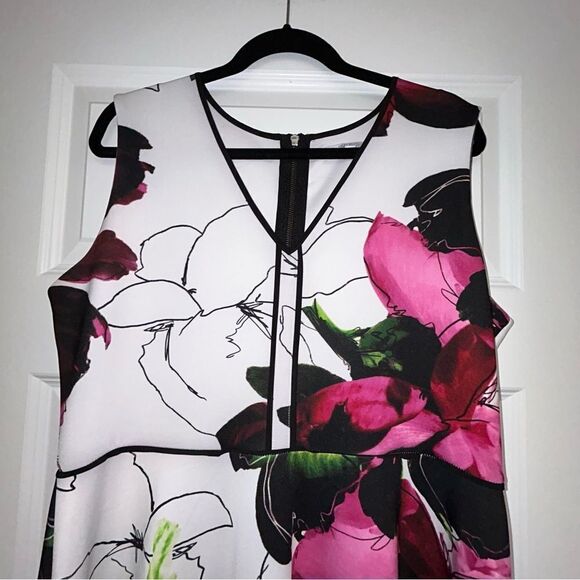 REED Floral Print Scuba Skater A-Line Dress - Picture 2 of 7